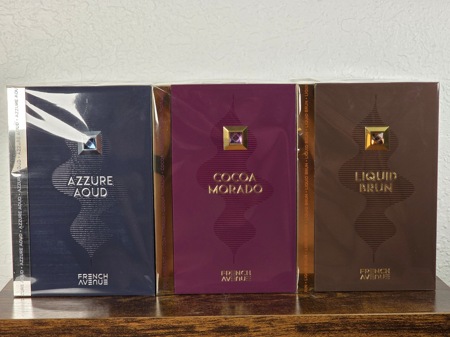 French Avenue Fragrance Bundle – Azzure Oud, Cocoa Morado & Liquid Brun | 3 x 100ML EDP | Long-Lasting Unisex Perfumes