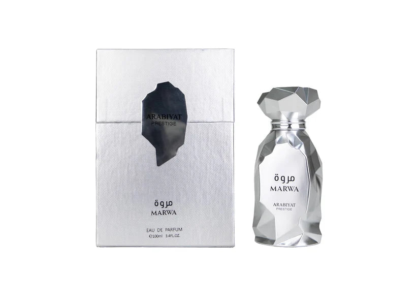 Marwa Eau de Parfum - 100ML (3.4oz) | Unisex Perfume by Arabiyat Prestige | Long-Lasting Sweet & Floral Arabian Fragrance | Elegant Gift Perfume for Men & Women