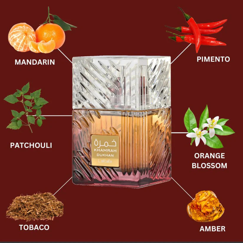 Khamrah Dukhan Eau De Parfum Spray 100ML by Lattafa