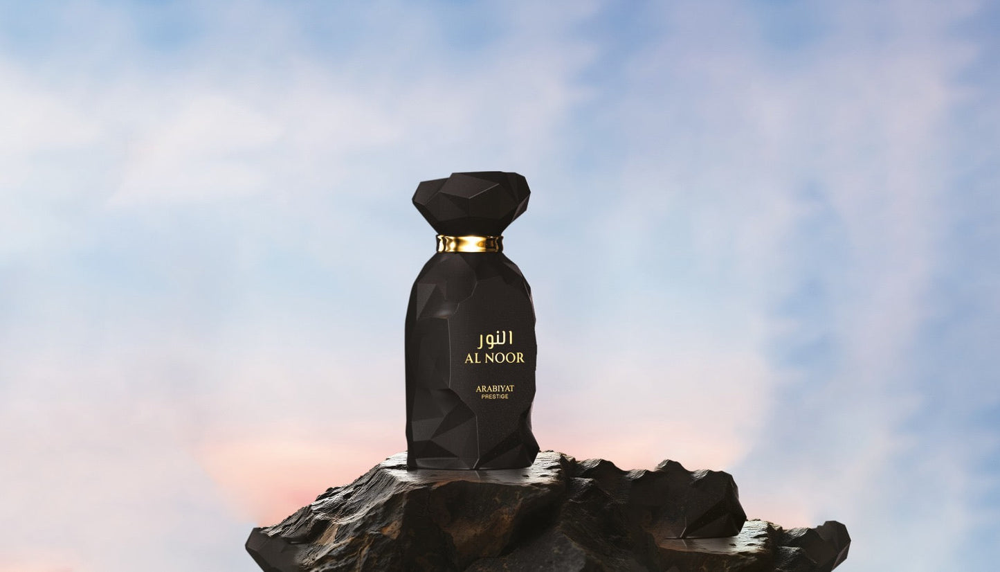Al Noor Eau de Parfum - 100ML (3.4oz) | Unisex Perfume by Arabiyat Prestige | Warm Spicy, Woody & Gourmand Scent | Long-Lasting Niche Fragrance for Men & Women